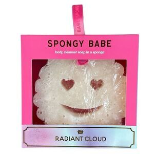 NIB Simply Southern Spongy Babe Body Cleanser Soap In a Sponge - Radiant Cloud